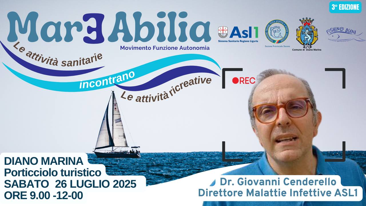 Guarda il video sul canale YouTube di ASL1 - Mareabilia 2025: gli screening infettivologici ( dr. Giovanni Cenderello)