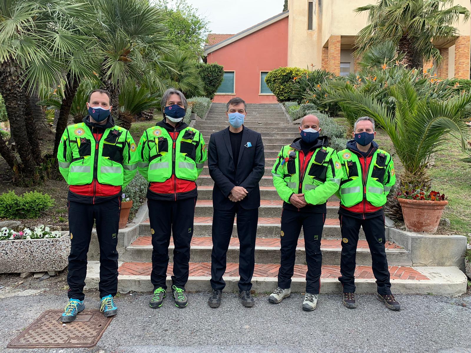 direttore generale di Asl1 e rappresentanti del soccorso alpino