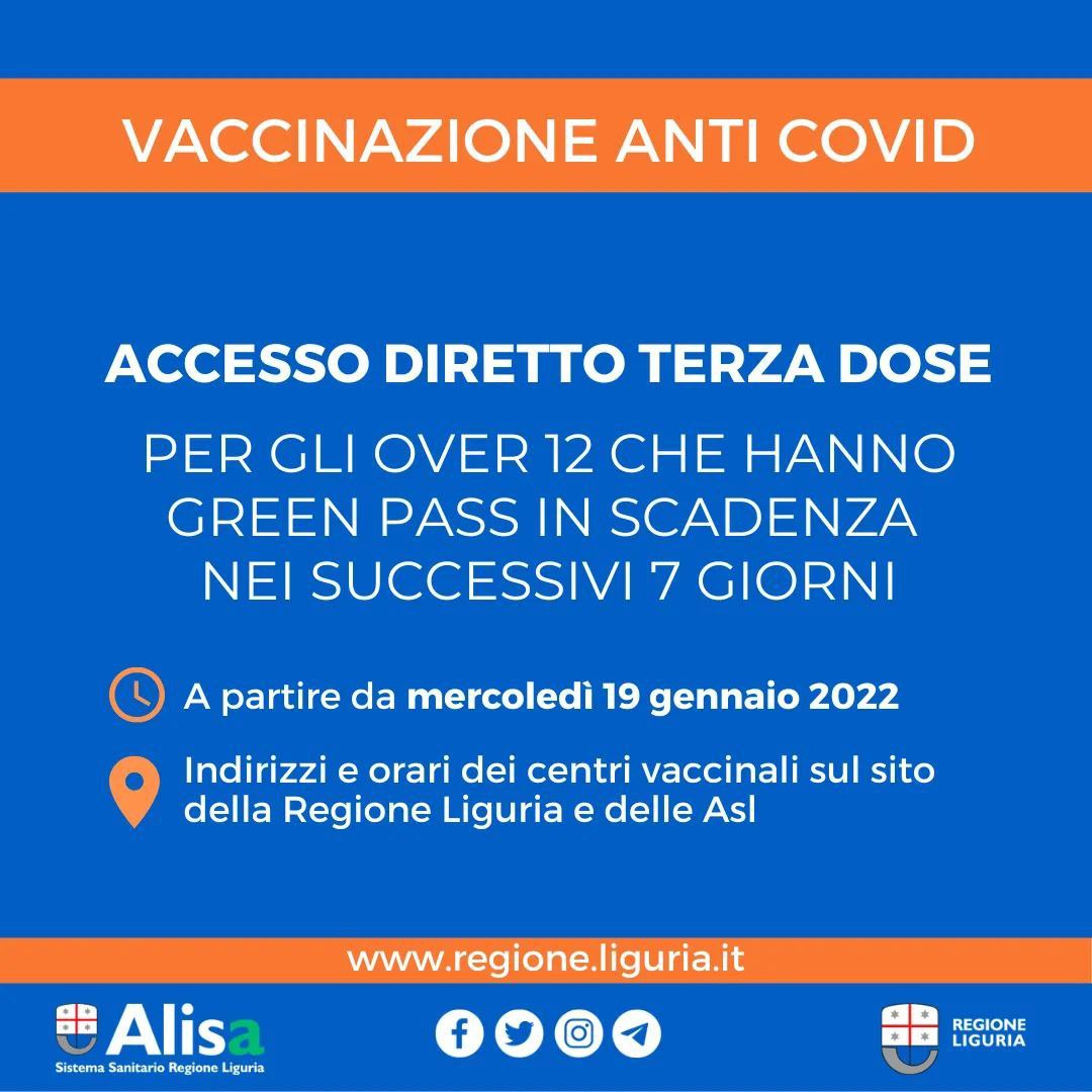 Vaccinazioni: linee dedicate ad accesso diretto per chi ha il Green Pass in scadenza nei 7 giorni successivi