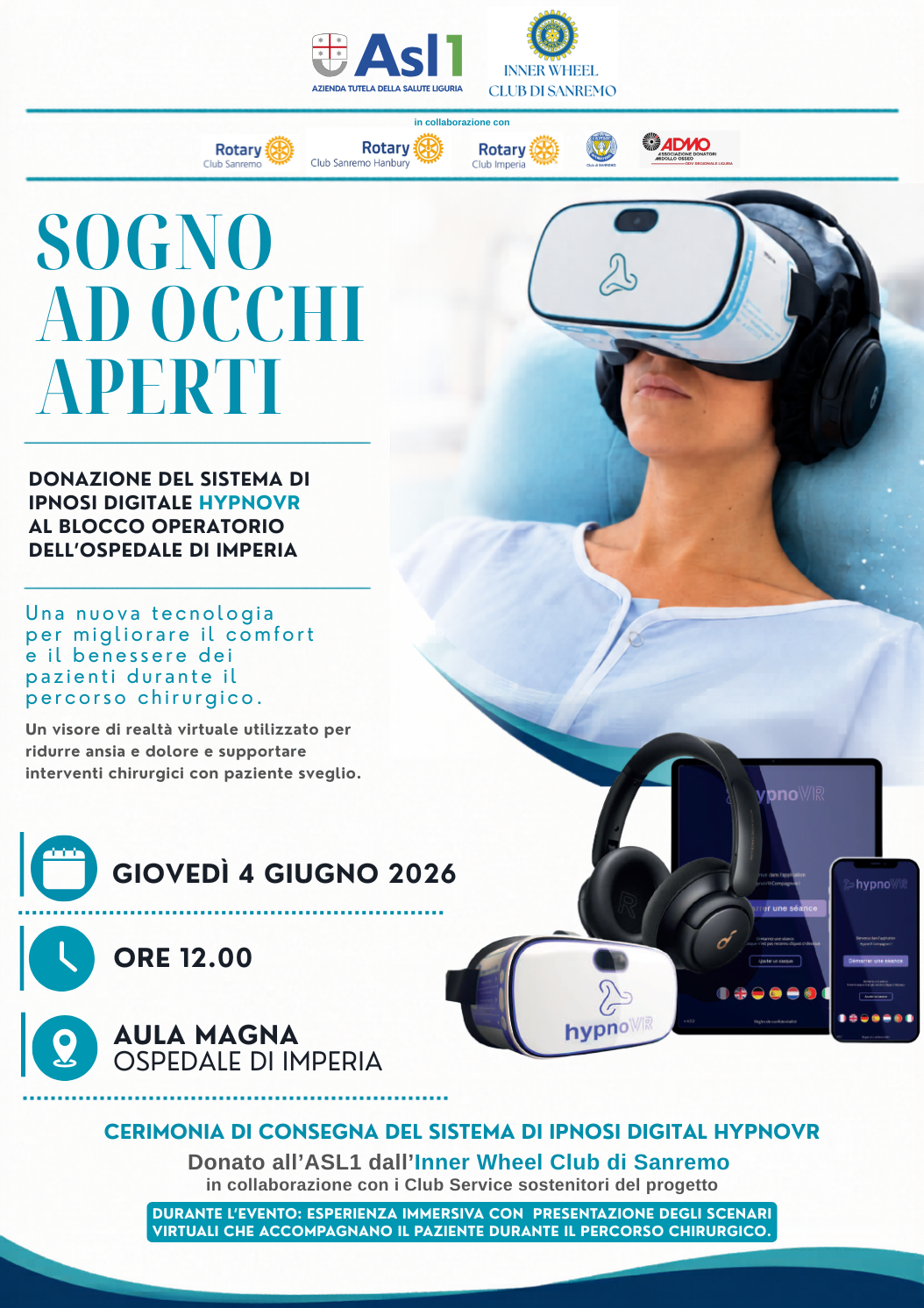 locandina donazione sistema ipnosi digitale HypnoVR