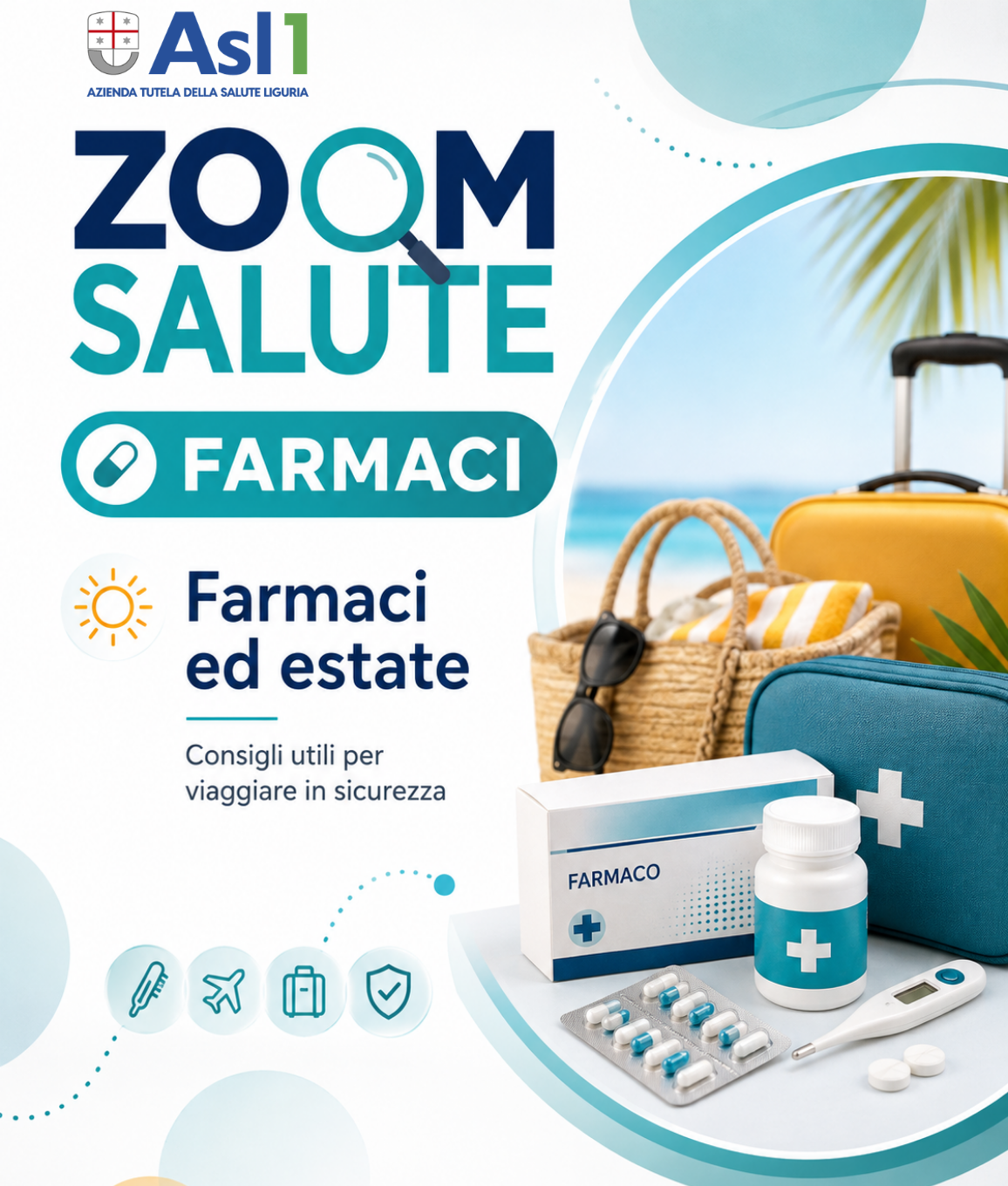 Zoom salute: Farmaci ed estate: come viaggiare in sicurezza 