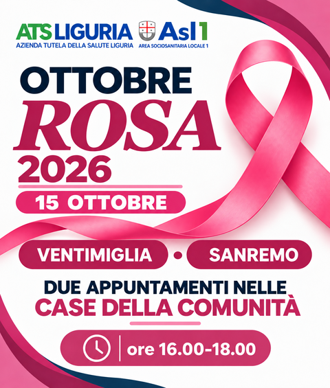locandina incontri 15 ottobre per Ottobre rosa 2026