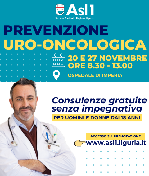 Locandina appuntamenti prevenzione uro-oncologica