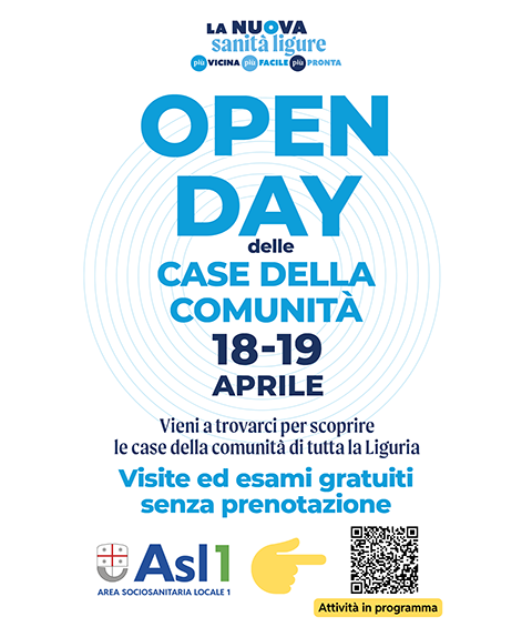 locandina Open Day Case della Comunità 18 e 19 aprile